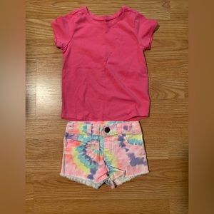 3/$15 Toddler Girl Tie Dye Shorts 3T